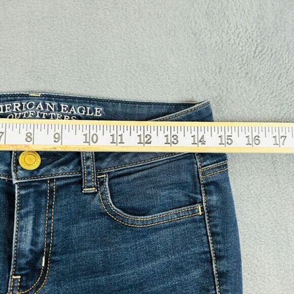 American Eagle Jeans Womens Size 2 Jegging Dark Wash‎ Stretch Denim AEO - Picture 10 of 13